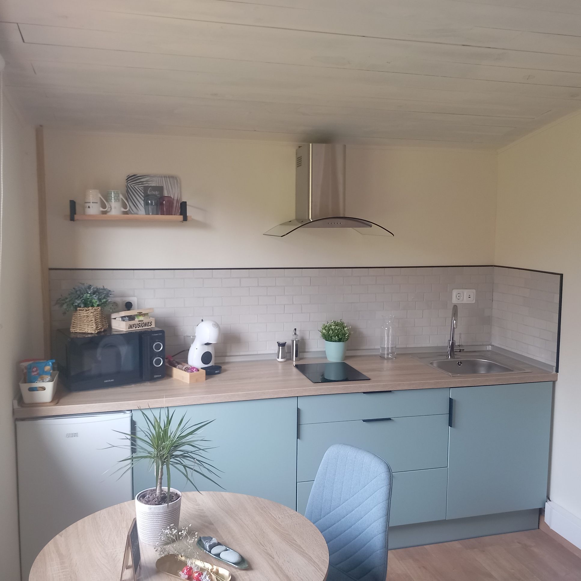 Cocina equipada del loft Oketa
